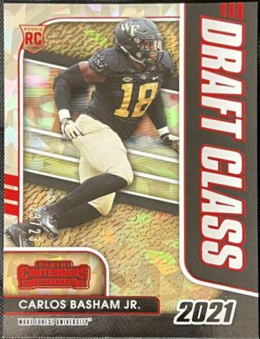 Carlos 'Boogie' Basham [Autograph Red Cracked Ice] #158