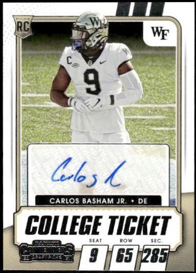 Carlos 'Boogie' Basham [Autograph] #158