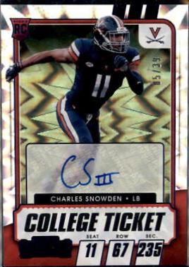 Charles Snowden [Autograph Blue Explosion] #179