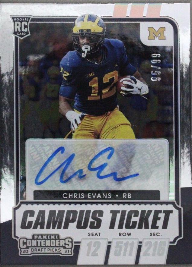 Chris Evans [Autograph Campus Ticket] #135