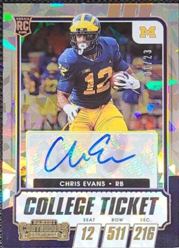 Chris Evans [Autograph Cracked Ice Ticket] #135