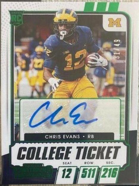 Chris Evans [Autograph Green] #135