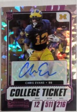 Chris Evans [Autograph Pink Cracked Ice] #135