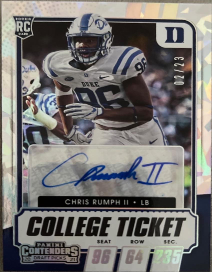 Chris Rumph II [Autograph Cracked Ice Ticket] #204