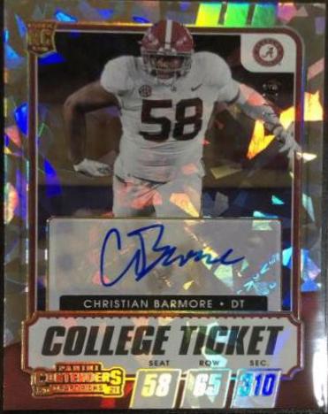 Christian Barmore [Autograph Gold Cracked Ice] #199