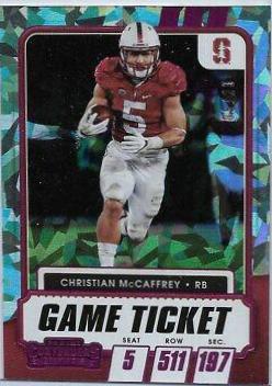 Christian McCaffrey [Red Cracked Ice] #60