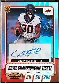 Chuba Hubbard [Autograph Bowl Championship Ticket] #119