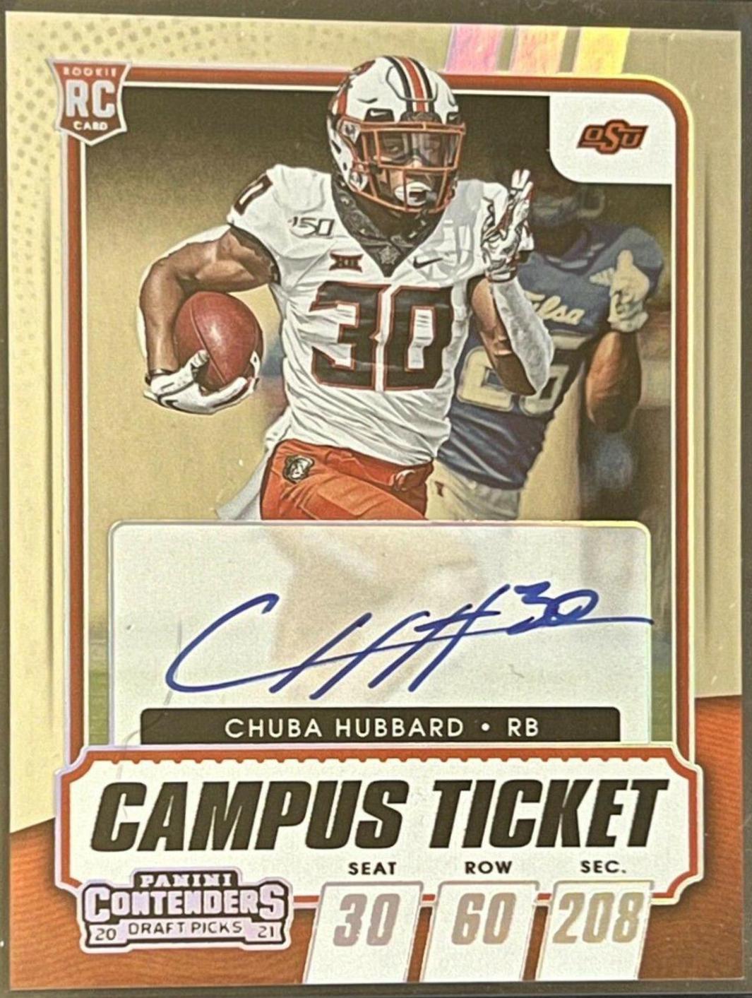 Chuba Hubbard [Autograph Campus Ticket] #119