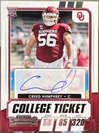 Creed Humphrey [Autograph Bowl Championship Ticket] #238