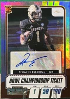 D'Wayne Eskridge [Autograph Bowl Championship Ticket] #148