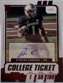 D'Wayne Eskridge [Autograph Campus Ticket] #148