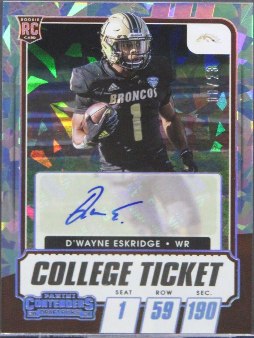 D'Wayne Eskridge [Autograph Cracked Ice Ticket] #148