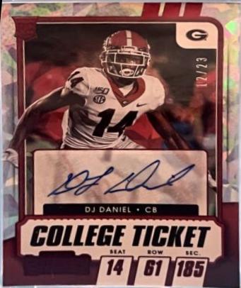 DJ Daniel [Autograph Cracked Ice Ticket] #219