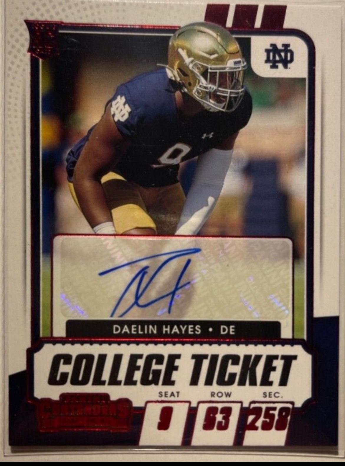 Daelin Hayes [Autograph Campus Ticket] #324