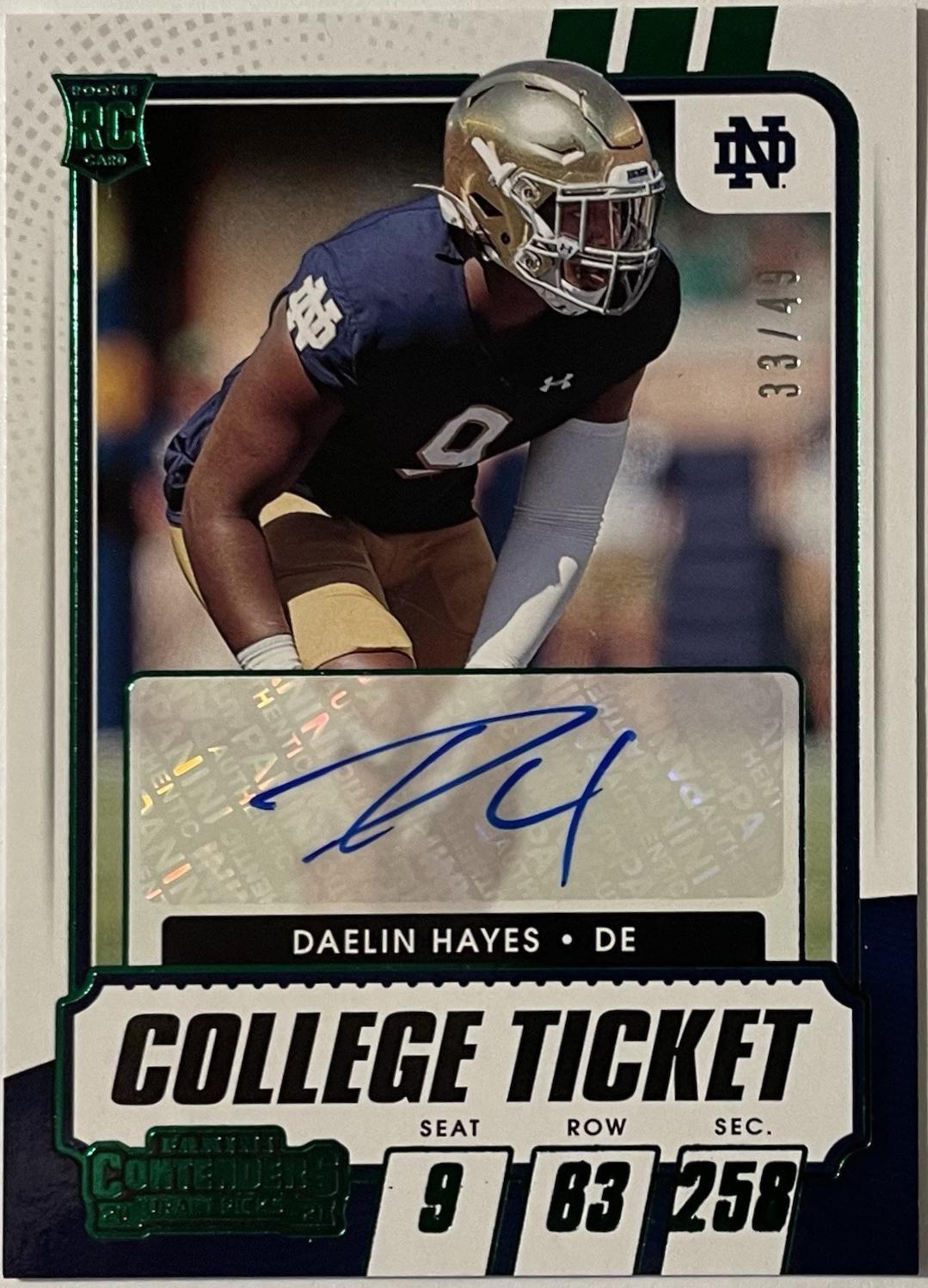 Daelin Hayes [Autograph Green] #324