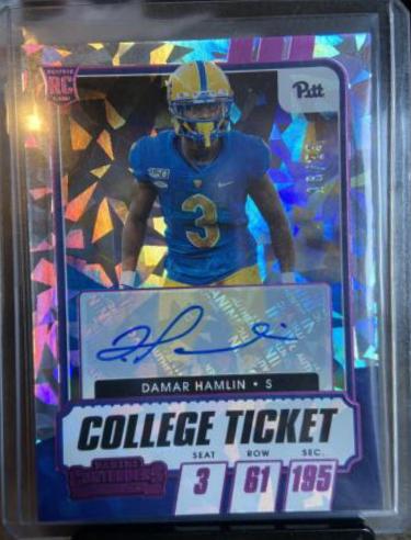 Damar Hamlin [Autograph Pink Cracked Ice] #250