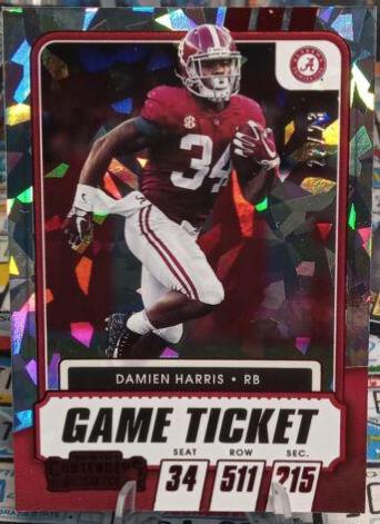 Damien Harris [Cracked Ice Ticket] #67