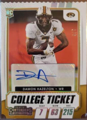 Damon Hazelton Jr. [Autograph Stub] #301