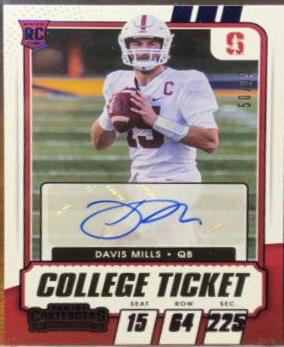Davis Mills [Autograph Blue] #308