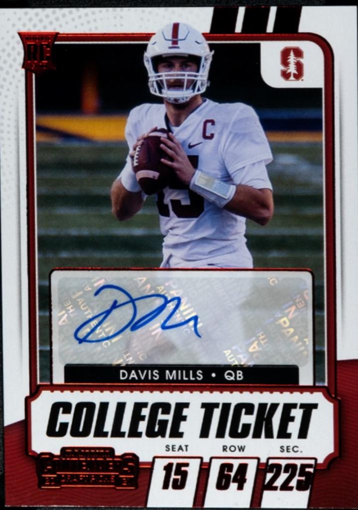 Davis Mills [Autograph Bowl Championship Ticket] #308