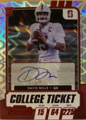Davis Mills [Autograph Red Explosion] #308
