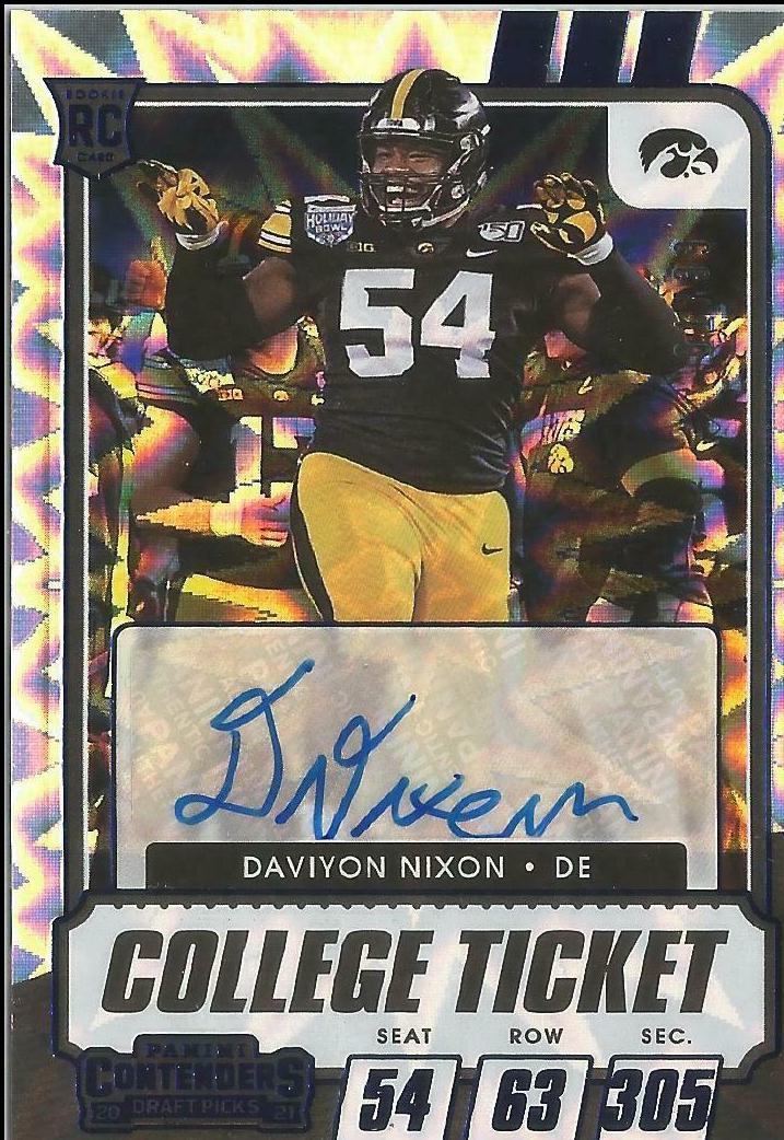 Daviyon Nixon [Autograph Blue Explosion] #200