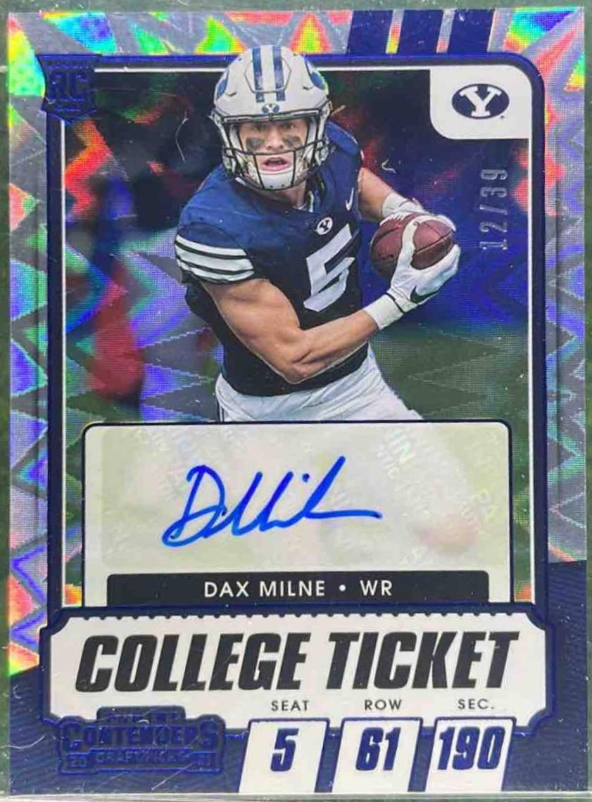 Dax Milne [Autograph Blue Explosion] #285