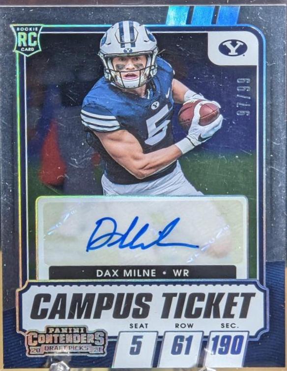Dax Milne [Autograph Campus Ticket] #285