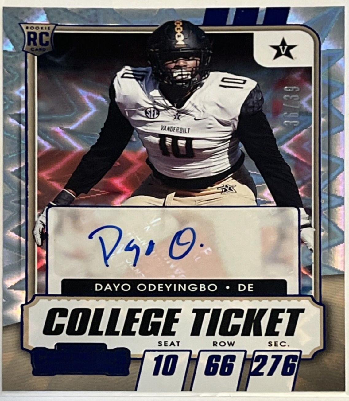 Dayo Odeyingbo [Autograph Blue Explosion] #232