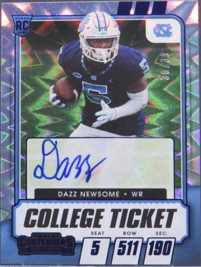 Dazz Newsome [Autograph Blue Explosion] #139