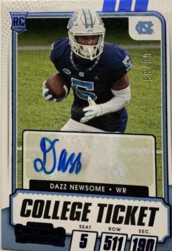 Dazz Newsome [Autograph Blue] #139