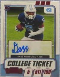 Dazz Newsome [Autograph Bowl Championship Ticket] #139