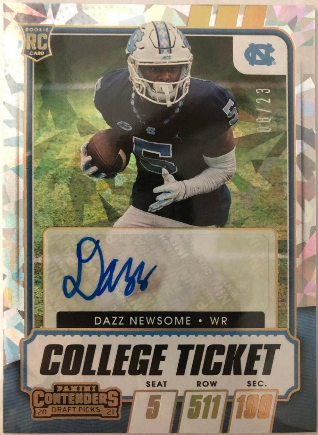 Dazz Newsome [Autograph Gold Cracked Ice] #139