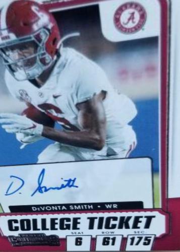 DeVonta Smith [Autograph Campus Ticket] #107