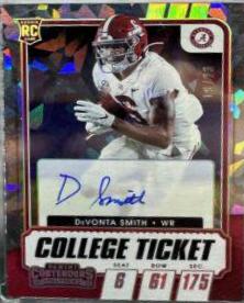 DeVonta Smith [Autograph Cracked Ice Ticket] #107C