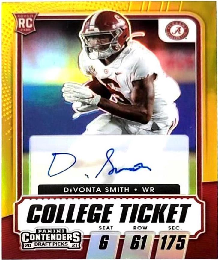 DeVonta Smith [Autograph Premium Gold] #107