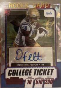 Demetric Felton [Autograph Cracked Ice Ticket] #311
