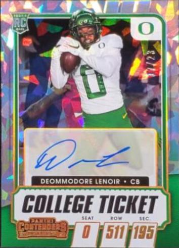 Deommodore Lenoir [Autograph Cracked Ice Ticket] #303
