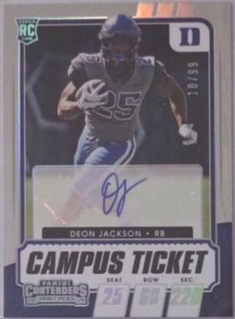 Deon Jackson [Autograph Blue] #131