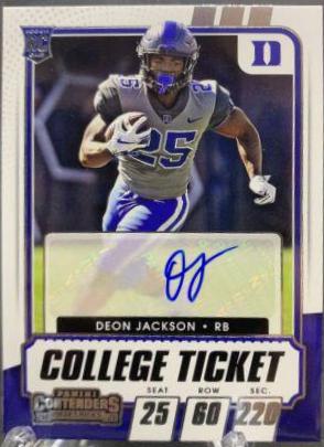 Deon Jackson [Autograph Campus Ticket] #131