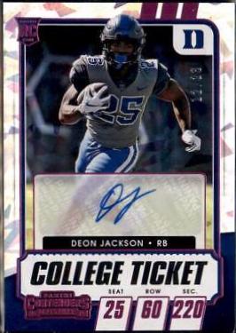 Deon Jackson [Autograph Pink Cracked Ice] #131