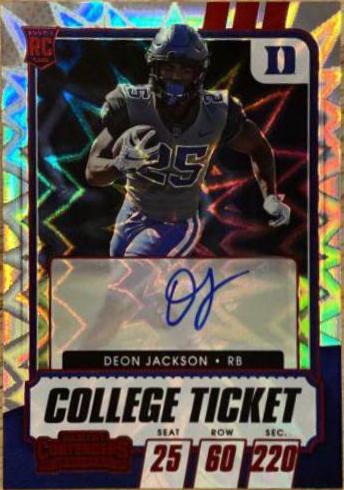 Deon Jackson [Autograph Red Explosion] #131