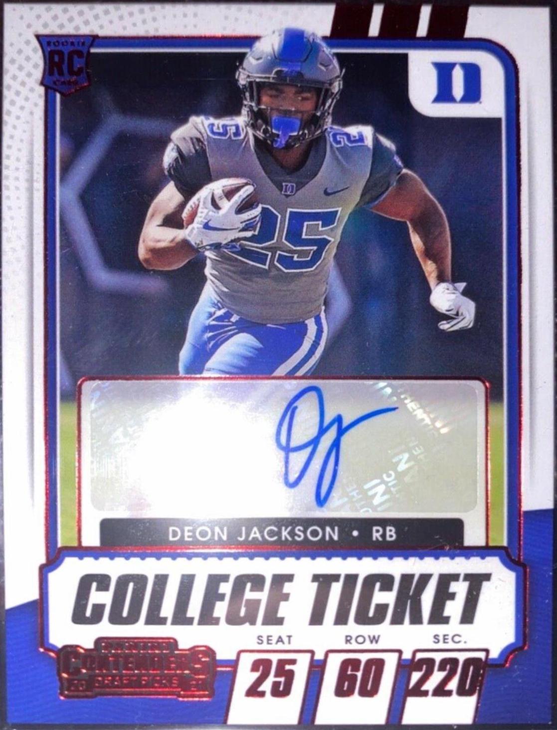 Deon Jackson [Autograph Red] #131