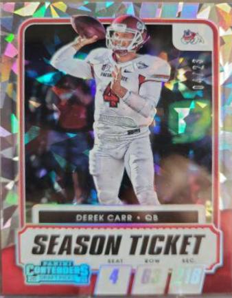 Derek Carr [Cracked Ice Ticket] #14