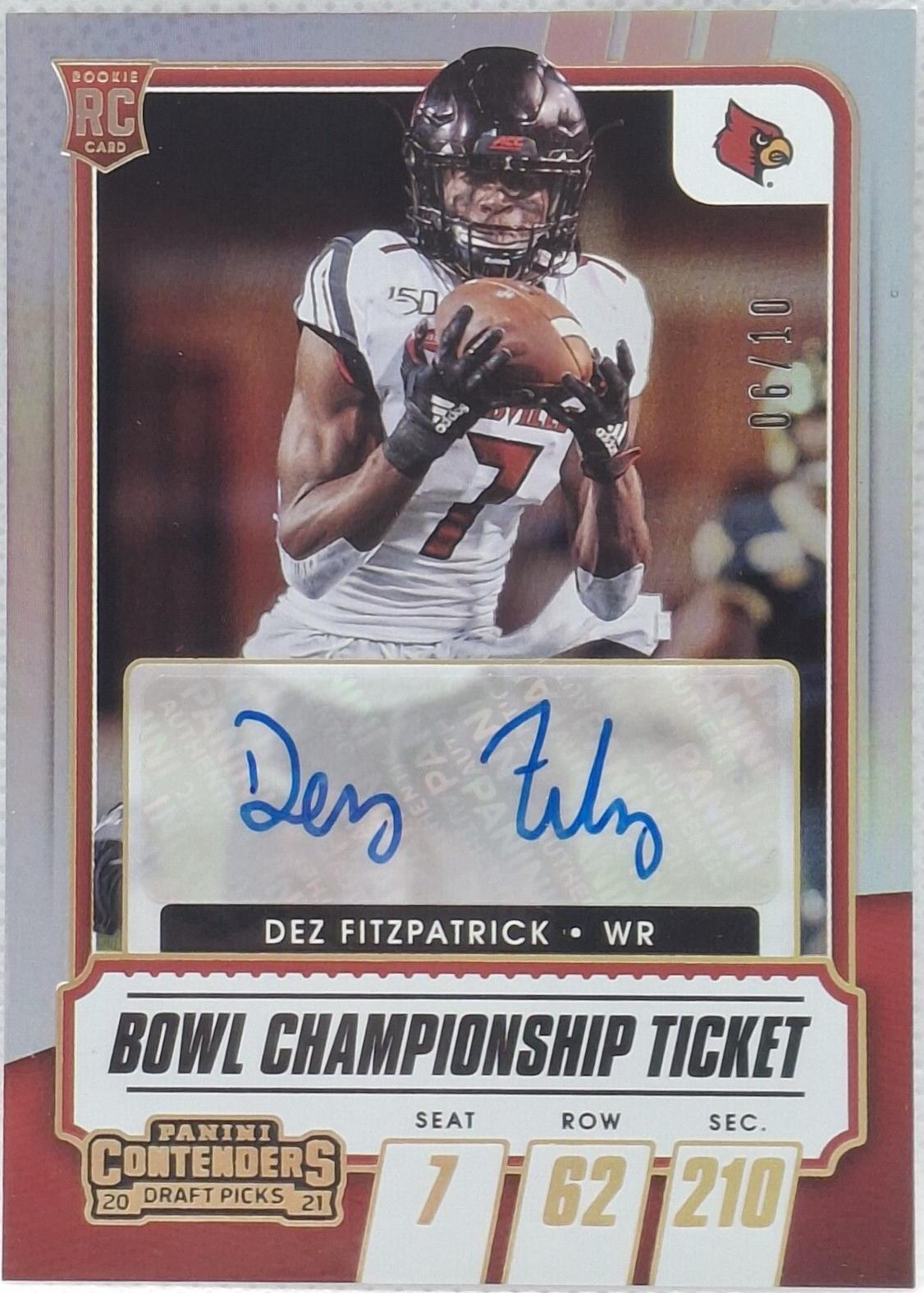 Dez Fitzpatrick [Autograph Bowl Championship Ticket] #314