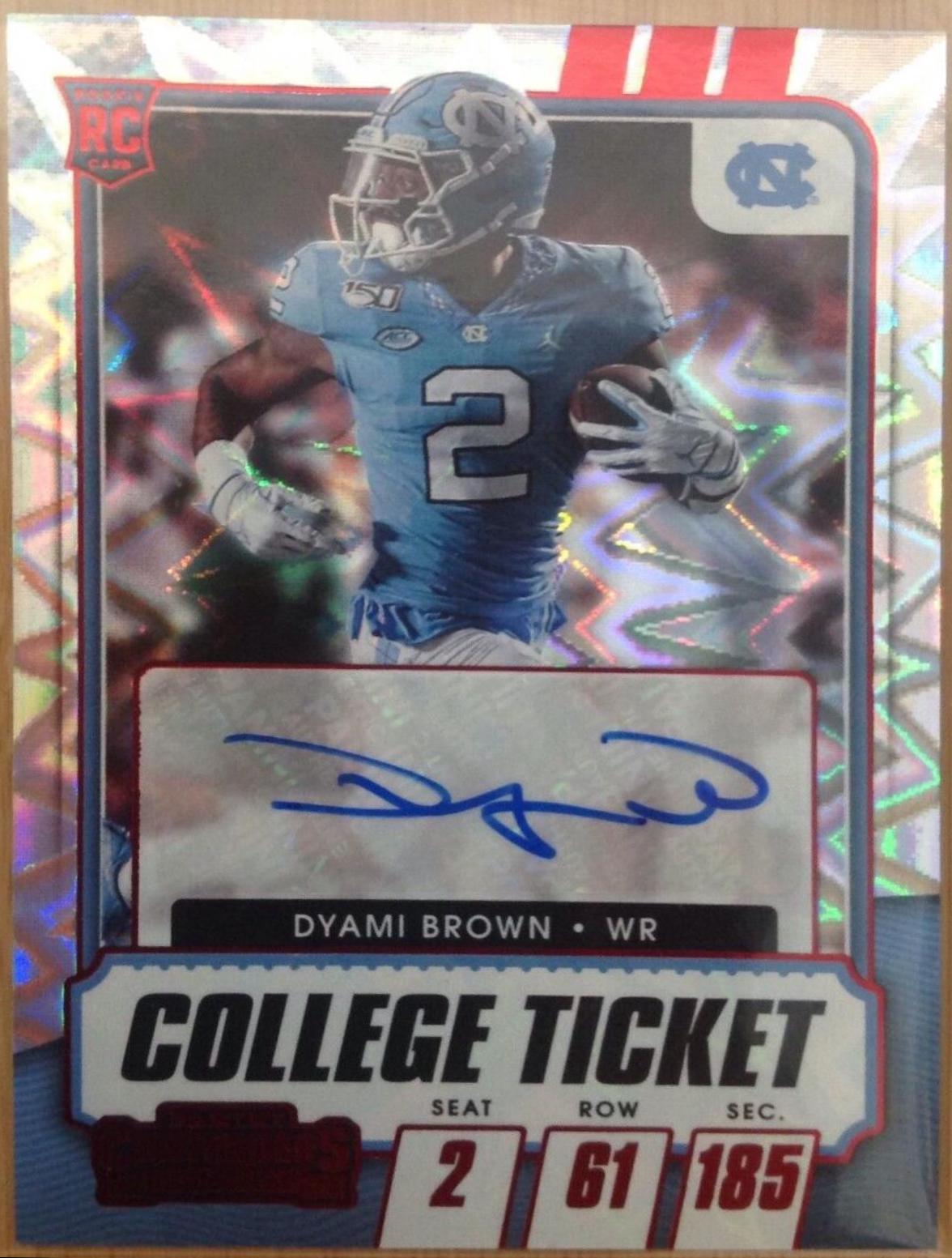 Dyami Brown [Autograph Blue Explosion] #190