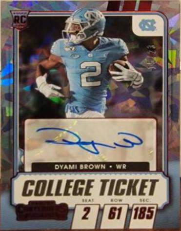 Dyami Brown [Autograph Pink Cracked Ice] #190