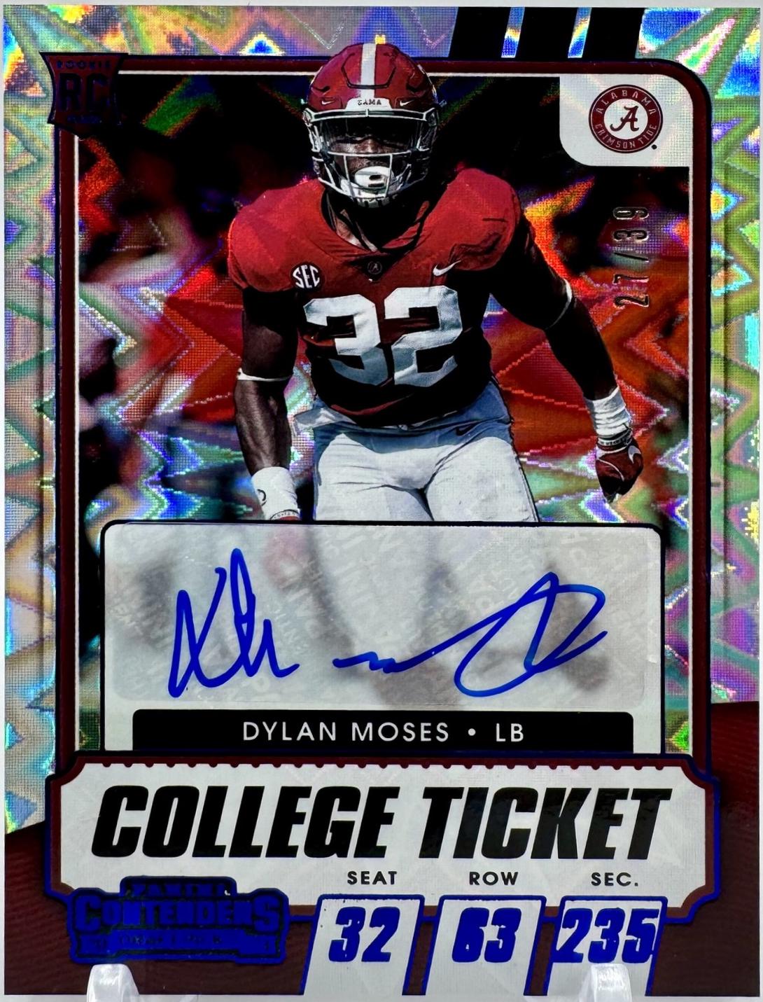 Dylan Moses [Autograph Blue Explosion] #164