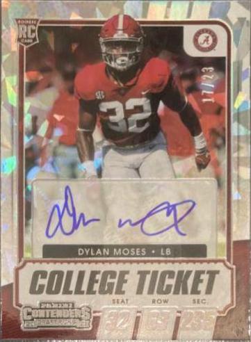 Dylan Moses [Autograph Cracked Ice Ticket] #164