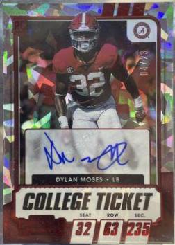 Dylan Moses [Autograph Red Cracked Ice] #164